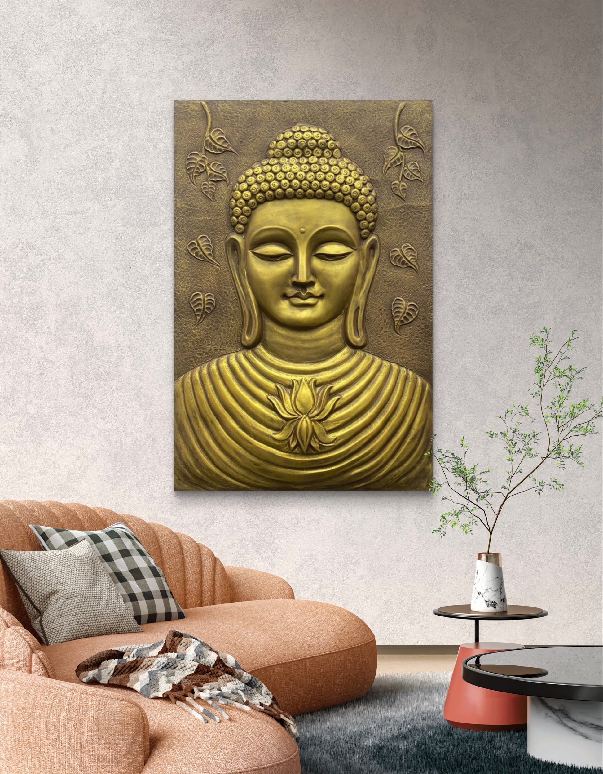 alt="buddha wall art"