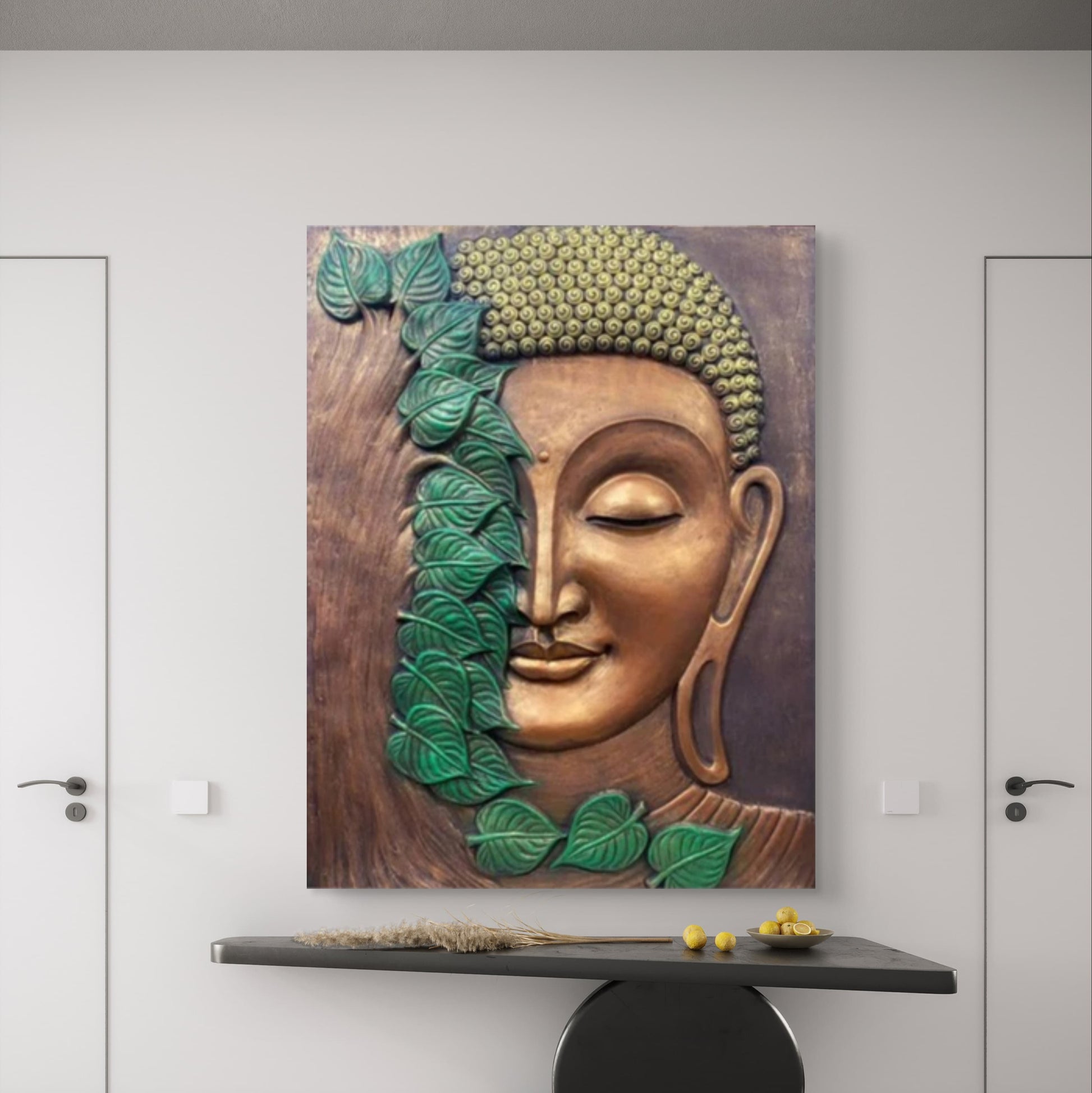 4x3 Feet | Tranquil Buddha 3D Relief Wall Mural | Spiritual Wall Art