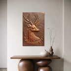 Deer Abstract 3D Wall Art Sculpture (3×2 Feet)