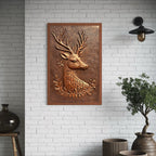Deer Abstract 3D Wall Art Sculpture (3×2 Feet)