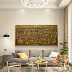 3x6 Feet | Grandeur of Royalty | Rajyabhishek of Chhatrapati Shivaji Maharaj 3D Relief Mural