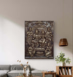 Ram Darbar 3D Relief Mural – 4x3 Feet | Divine Elegance in Bronze, Golden & White
