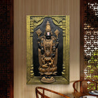 3X2 Feet | Balaji with Lakshmi 3D Relief Mural – Traditional Wall Art | Ready to Hang