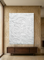 abstract Radha Krishna with cow 3D relief mural in 5x4 feet size, handcrafted spiritual wall art for living room or pooja room decor
