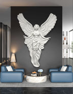 Breathtaking 7x5 ft Angel with Wings wall art, capturing ethereal grace and a sense of divine presence.