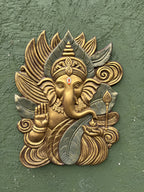 Elegant Ganesha 3D Wall Art Mural (24 × 18 Inches)