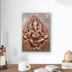 Serene 3D sculpture of Lord Ganesha for meditation rooms, capturing spiritual energy and traditional craftsmanship.
