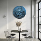 Lord Shiva Mahakaal 3D relief mural in 2x2 feet size, handcrafted spiritual wall art symbolizing power, protection, and divine energy in multicolour.