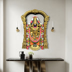 Full view of Lord Venkateshwara 3D wall art sculpture designed as a handcrafted spiritual wall décor piece.