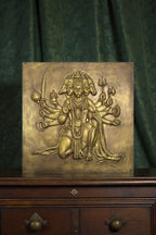 Full view of Panchmukhi Hanuman 3D wall art sculpture designed for spiritual home décor.