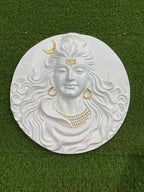 Shiva Mahakaal 3D relief wall sculpture in 2x2 feet, intricately crafted mural for sacred and luxury home decor