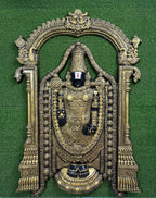 Handcrafted Venkateshwara 3D wall sculpture mural, detailed 5.5x4 feet relief artwork bringing divine grace and spiritual elegance to home decor